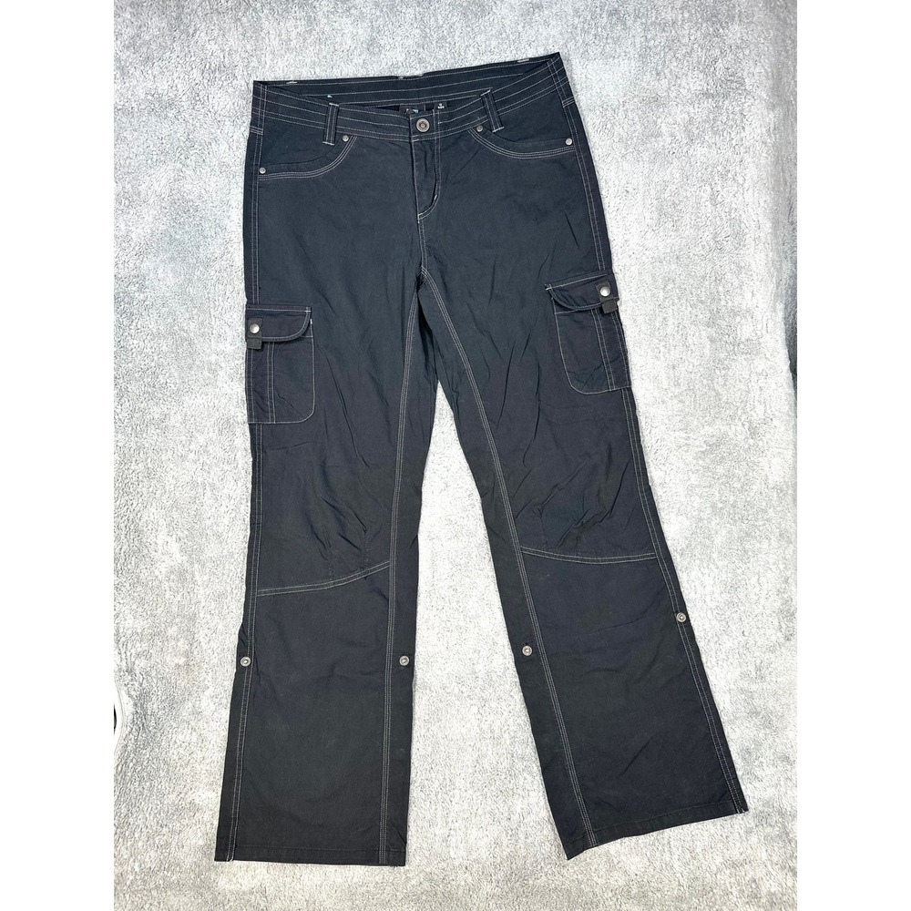 Kuhl Splash Roll up Cargo Hiking Pants womens 12 outdoor gorpcore black